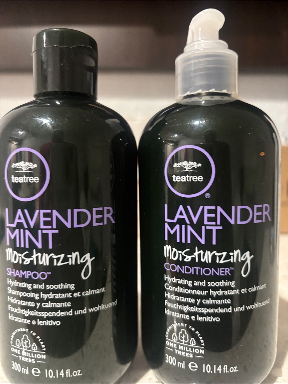 TeaTree lavender mint full size moisturizer set shampoo and conditioner